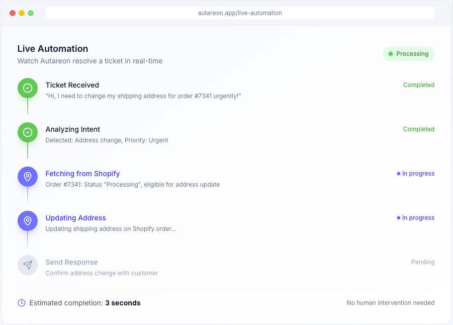 Autareon Live Automation